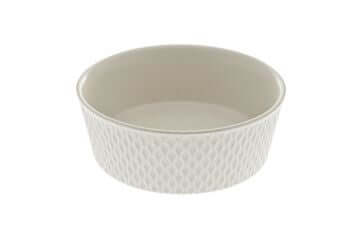 Ferribiella Galatea Porcelain Bowl 16mmX6cm 600ml White - وعاء للحيوانات الأليفة - Zue For Pet Supplies Co.