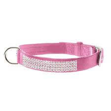 Ferribella Nylon Collar w/Rhinestones 15mmx35cm Pink - طوق الكلاب - Zue For Pet Supplies Co.