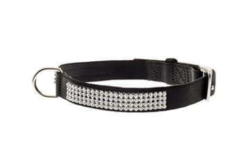 Ferribiella Nylon Collar w/Rhinestones 20mmx45cm Black - طوق الكلاب - Zue For Pet Supplies Co.