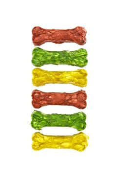 Ferribiella Micro Colored Bones 96gr 5cm - مكافأت الحيوانات الأليفة - Zue For Pet Supplies Co.