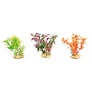 Flamingo Aq.Plant With Stones - S ( per pc. ) - اكسسوارات الأسماك - Zue For Pet Supplies Co.