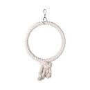 Flamingo Cage Hanger Hakan Cotton 1 Ring White XL Dia. 40cm - اكسسوارات الطيور - Zue For Pet Supplies Co.