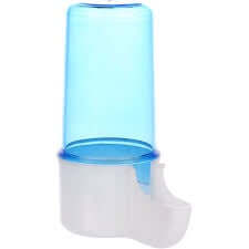 Flamingo Water & Feeding Fountain Neri S Blue/White 9.7X4.5cm 80ml - مستلزمات الطيور - Zue For Pet Supplies Co.