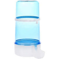 Flamingo Water & Feeding Fountain Neri XL Blue/White 15X7.5cm 420ml - مستلزمات الطيور - Zue For Pet Supplies Co.