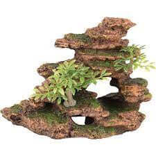 Flamingo Ad Lapis Stones Brown 16X9X12cm - اكسسوارات الأسماك - Zue For Pet Supplies Co.