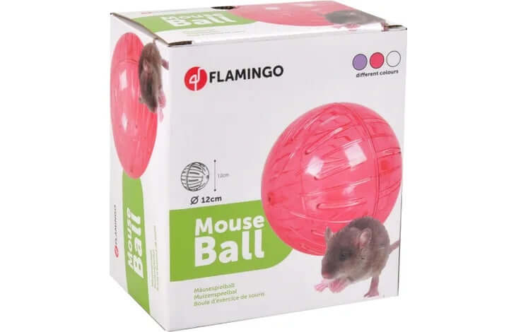Flamingo Play-Ball For Mice ( asstd. color ) - اكسسوارات الحيوانات الصغيرة - Zue For Pet Supplies Co.