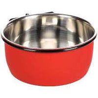 Flamingo Drinking And Feeding Avaro with Nut 10cm Red/Black 290ml - مستلزمات الطعام للحيوانات الصغيرة - Zue For Pet Supplies Co.