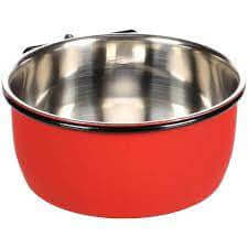 Flamingo Drinking And Feeding Avaro With Nut 15Cm Red/Black 880ml - مستلزمات الطعام للحيوانات الصغيرة - Zue For Pet Supplies Co.