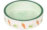 Flamingo Feeding Bowl Small Animal Iggy Ceramic Green 8.5cm 100ml - مستلزمات الطعام للحيوانات الصغيرة - Zue For Pet Supplies Co.