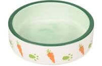 Flamingo Feeding Bowl Small Animal Iggy Ceramic Green 8.5cm 100ml - مستلزمات الطعام للحيوانات الصغيرة - Zue For Pet Supplies Co.