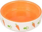 Flamingo Feeding Bowl Small Animal Iggy Ceramic Orange 8.5cm 100ml - مستلزمات الطعام للحيوانات الصغيرة - Zue For Pet Supplies Co.