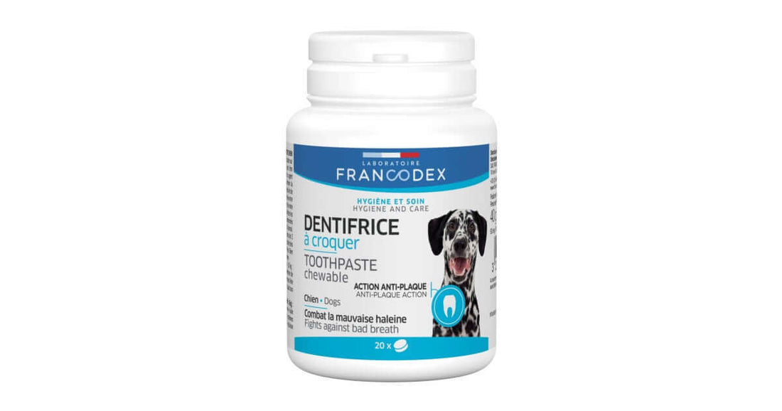 Francodex Chewable Toothpaste Dog 20Tab - مستلزمات النظافة والعناية والرعاية - Zue For Pet Supplies Co.
