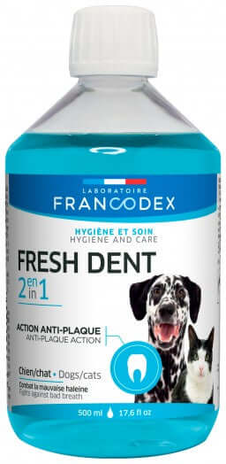 Francodex Fresh Dent Dog/Cat 500ml - مستلزمات النظافة والعناية والرعاية - Zue For Pet Supplies Co.