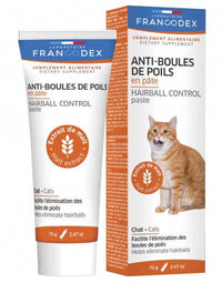 Francodex Hairball Control Paste Cat 70g - مستلزمات النظافة والعناية والرعاية - Zue For Pet Supplies Co.