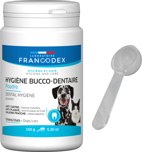 Francodex Powder Toothpaste Dog/Cat 70g - مستلزمات النظافة والعناية والرعاية - Zue For Pet Supplies Co.