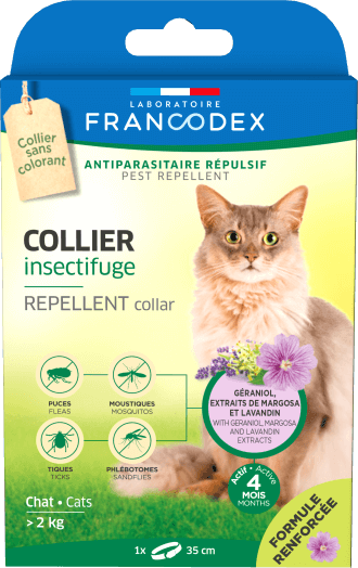 Francodex Repellent Collar Cat - مستلزمات النظافة والعناية والرعاية - Zue For Pet Supplies Co.