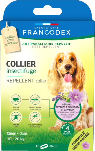 Francodex Repellent Collar Dogs 10/20kg - مستلزمات النظافة والعناية والرعاية - Zue For Pet Supplies Co.