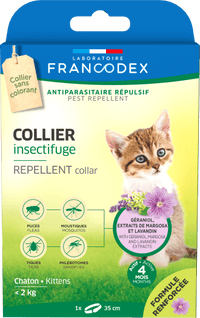 Francodex Repellent Collar Kitten - مستلزمات النظافة والعناية والرعاية - Zue For Pet Supplies Co.