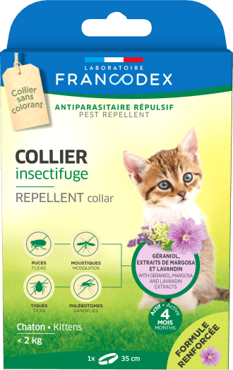 Francodex Repellent Collar Kitten - مستلزمات النظافة والعناية والرعاية - Zue For Pet Supplies Co.