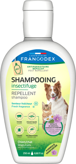 Francodex Repellent Shampoo Fresh Fragrance Dog/Cat 250ml - مستلزمات النظافة والعناية والرعاية - Zue For Pet Supplies Co.