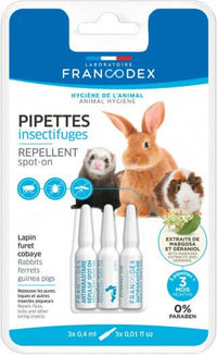 Francodex Repellent Small Animal 3X0.4ml - مستلزمات النظافة والعناية والرعاية - Zue For Pet Supplies Co.