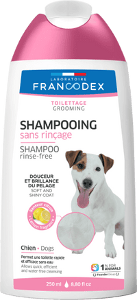 Francodex Rinse Free Shampoo for Dog 250ml - مستلزمات النظافة والعناية والرعاية - Zue For Pet Supplies Co.