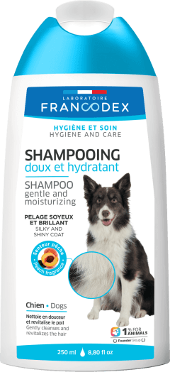 Francodex Shampoo Gentle and Moisturizing for Dog 250ml - مستلزمات النظافة والعناية والرعاية - Zue For Pet Supplies Co.