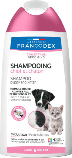 Francodex Shampoo Puppy and Kitten 250ml - مستلزمات النظافة والعناية والرعاية - Zue For Pet Supplies Co.