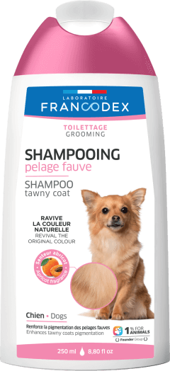 Francodex Tawny Coat Shampoo Dog 250ml - مستلزمات النظافة والعناية والرعاية - Zue For Pet Supplies Co.