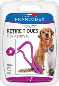 Francodex Tick Removal X2 - مستلزمات النظافة والعناية والرعاية - Zue For Pet Supplies Co.