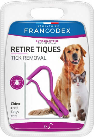 Francodex Tick Removal X2 - مستلزمات النظافة والعناية والرعاية - Zue For Pet Supplies Co.