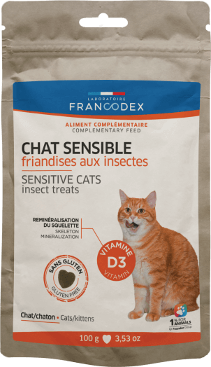 Francodex Sensitive Cats Treats 100g - مكافأت الحيوانات الأليفة - Zue For Pet Supplies Co.