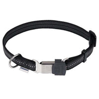 Herm Sprenger Adjustable Collar - reflecting, black, 30-45 cm / 12-18" - طوق للكلاب - Zue For Pet Supplies Co.