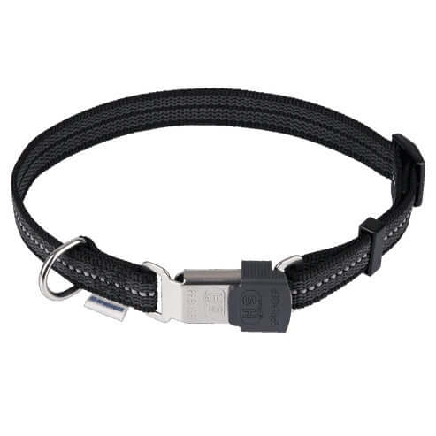 Herm Sprenger Adjustable Collar - reflecting, black, 30-45 cm / 12-18" - طوق للكلاب - Zue For Pet Supplies Co.