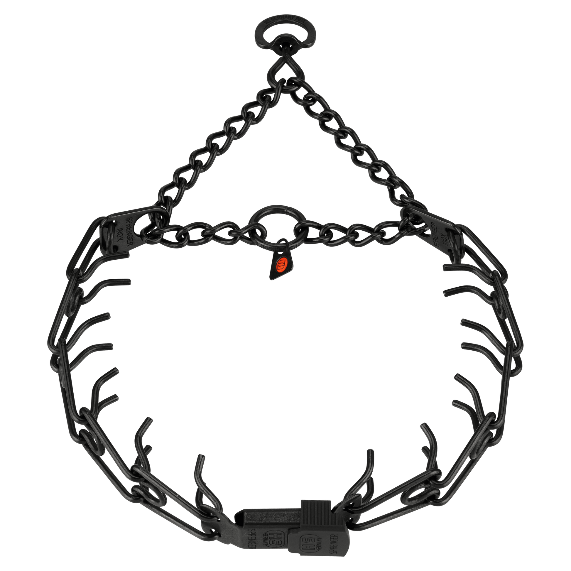 Herm Sprenger ULTRA-PLUS Training Collar with Assembly Chain and ClicLock - Stainless Steel Black 3.2mm 58cm/23" - طوق للكلاب - Zue For Pet Supplies Co.