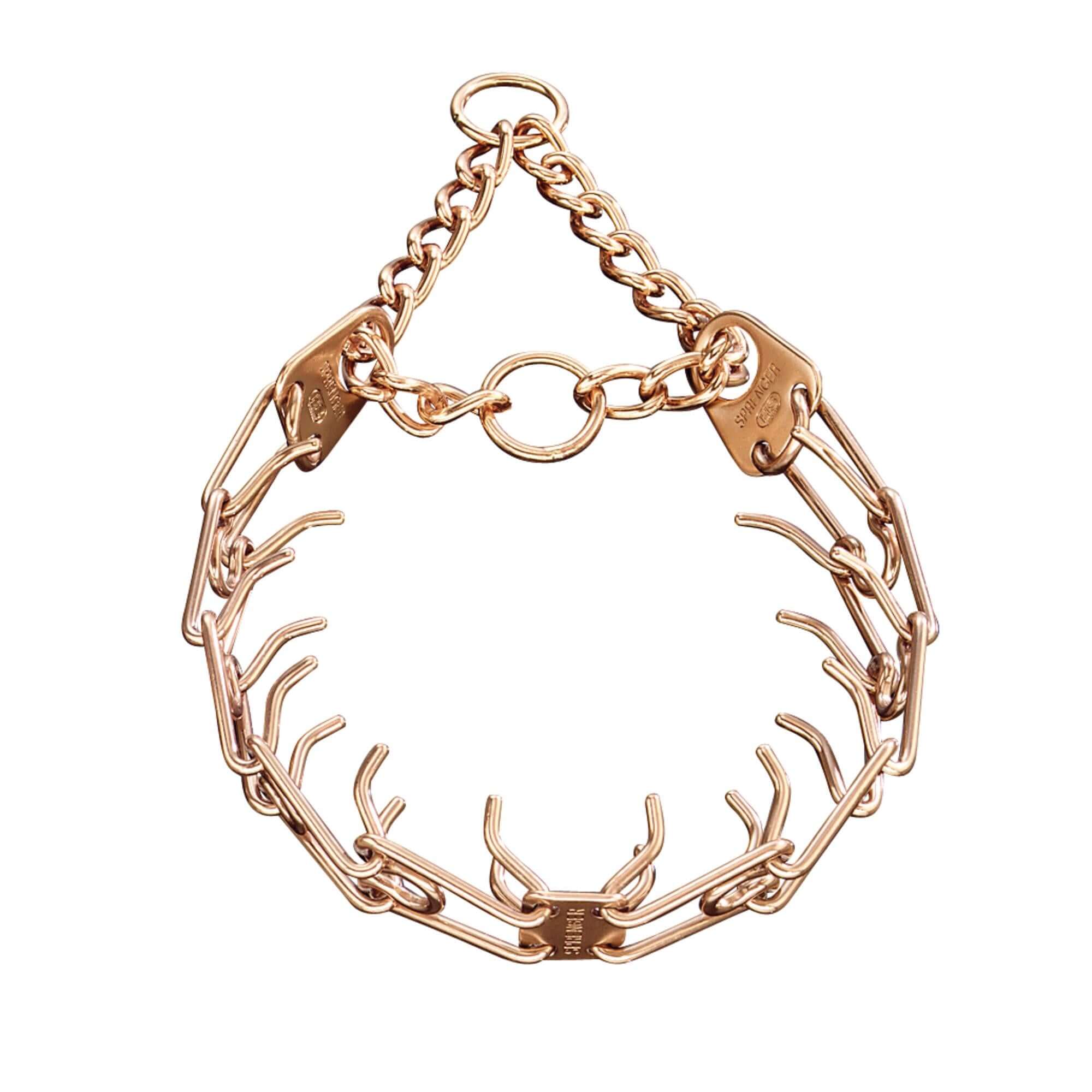 Herm Sprenger ULTRA-PLUS Training Collar with Center-Plate and Assembly Chain - CUROGAN 3.2mm 58cm / 23" - طوق للكلاب - Zue For Pet Supplies Co.