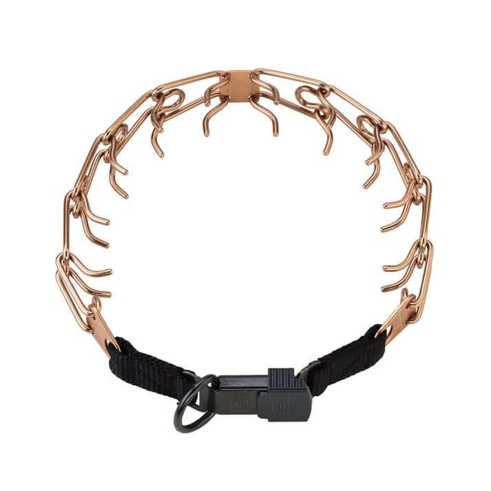 Herm Sprenger ULTRA-PLUS Training Collar with Center-Plate and ClicLock - CUROGAN, 2.25 mm, 40 cm / 16" - طوق للكلاب - Zue For Pet Supplies Co.