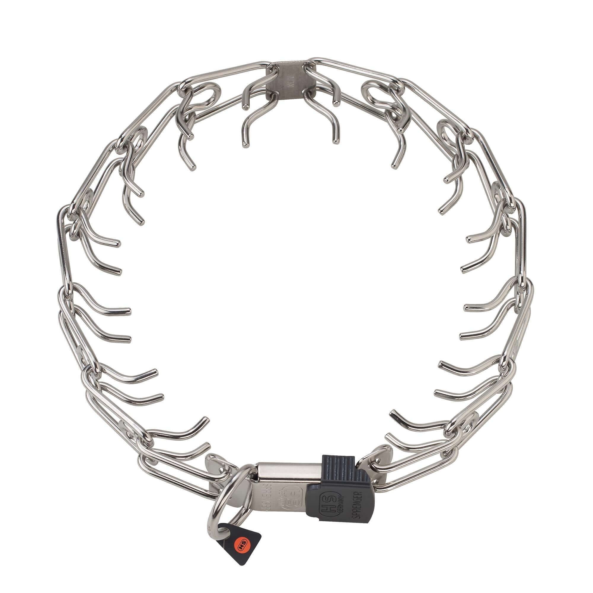Herm Sprenger ULTRA-PLUS Training Collar with Center-Plate and ClicLock - Stainless Steel 2.25mm 40cm / 16" - طوق للكلاب - Zue For Pet Supplies Co.