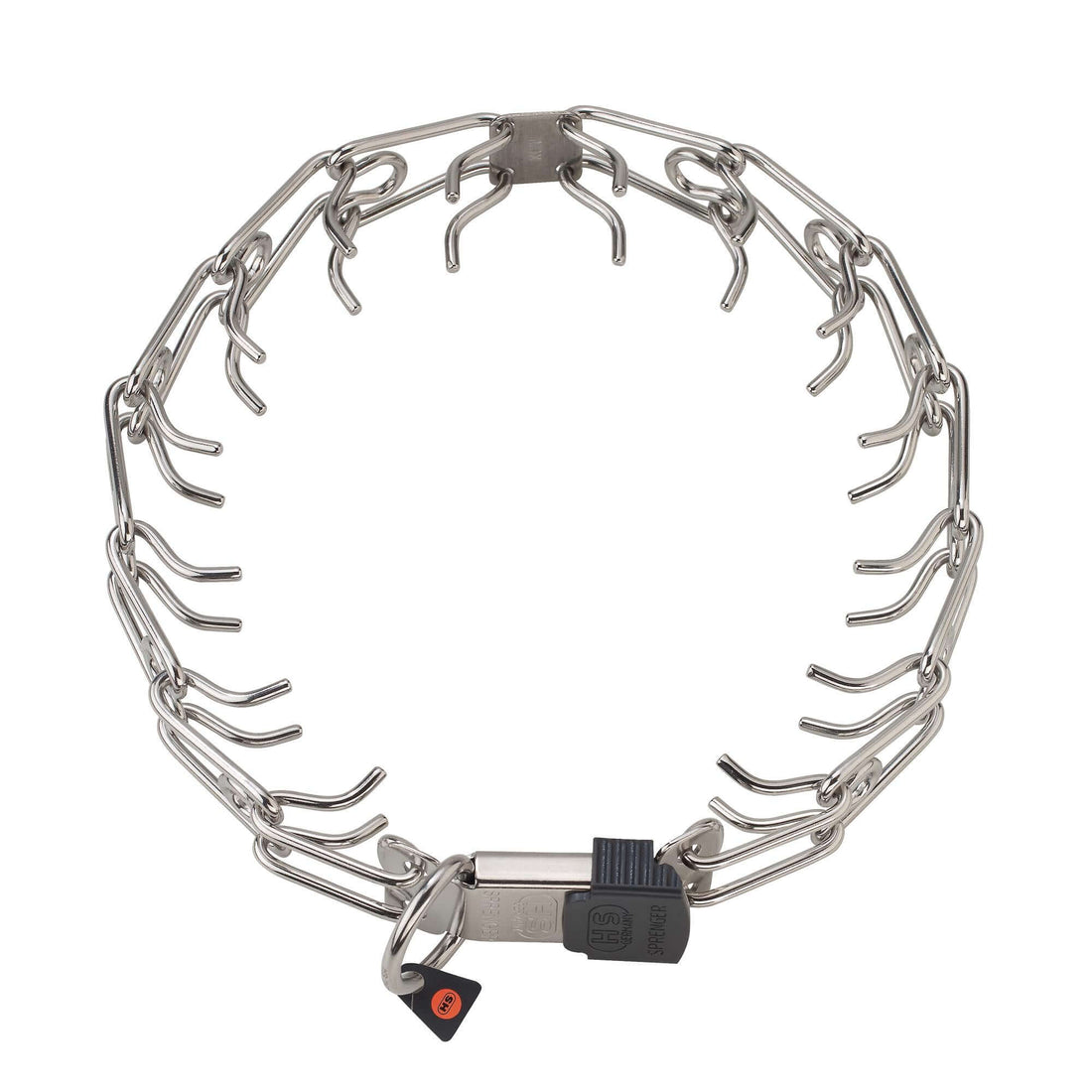 Herm Sprenger ULTRA-PLUS Training Collar with Center-Plate and ClicLock - Stainless Steel 2.25mm 40cm / 16" - طوق للكلاب - Zue For Pet Supplies Co.