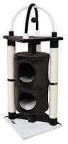Kerbl Cat Tree Onyx Black/White 38x38x107cm -  شجرة خداشة للقطط - Zue For Pet Supplies Co.