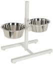 Kerbl Feed Bar Incl. Bowls 2x2800ml White - وعاء للحيوانات الأليفة - Zue For Pet Supplies Co.