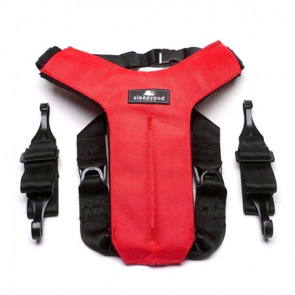 SleepyPod CU-Red-S Clickit Utility Dog Harness- (S) - مجموعة رباط تحكم وصدرية للكلاب - Zue For Pet Supplies Co.