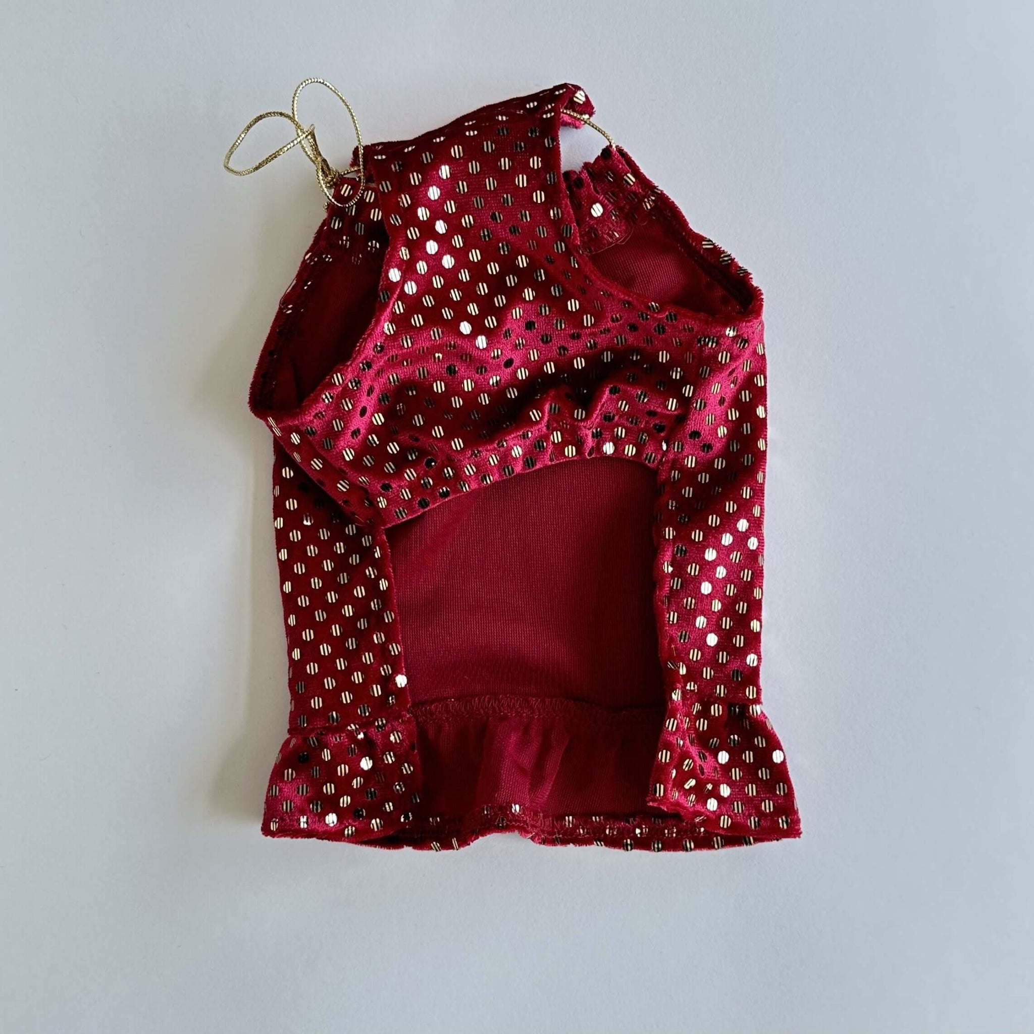 Ziggy Dog Cherry Red Velvet Dress XXL - ملابس للحيوانات الأليفة - Zue For Pet Supplies Co.