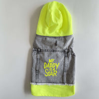 Ziggy Dog My Daddy Jeans Vest Jacket XXL - ملابس للحيوانات الأليفة - Zue For Pet Supplies Co.